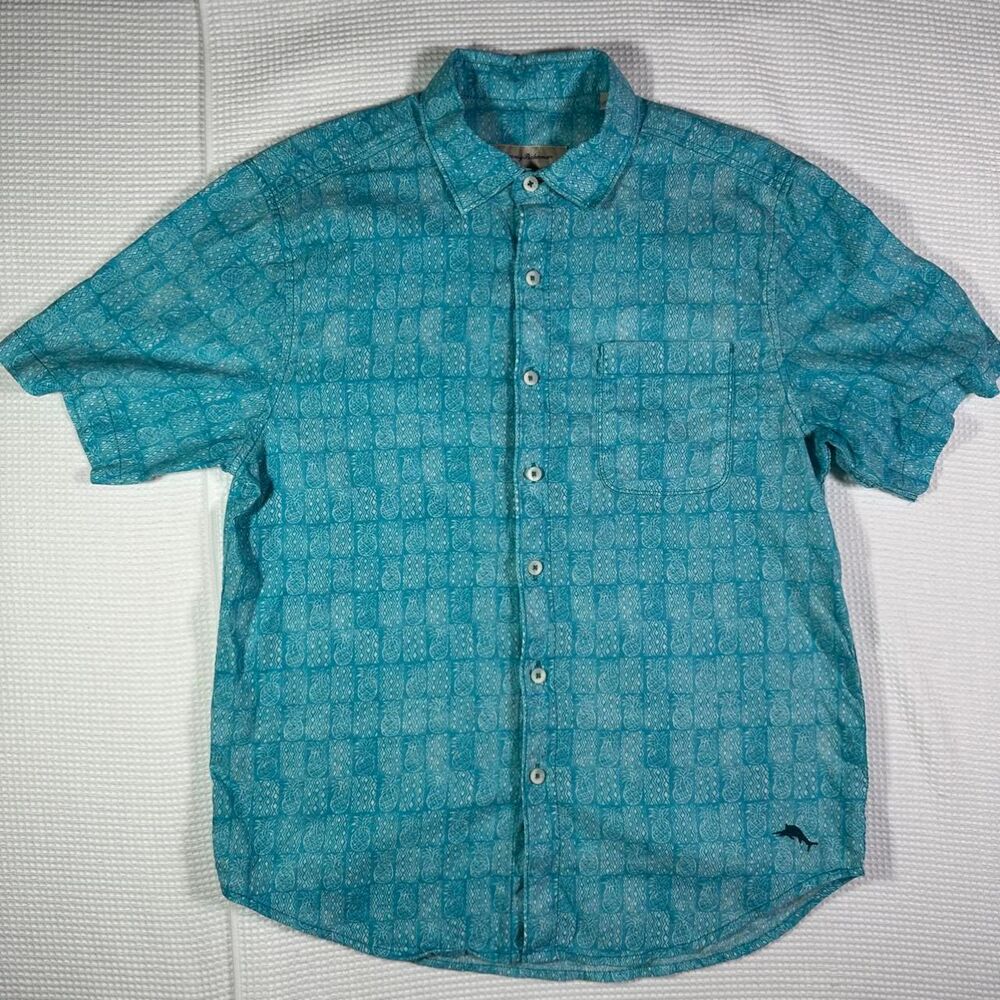 Tommy-bahama Men's Blue Shirt